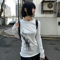Abstract Ink Long Sleeve Top